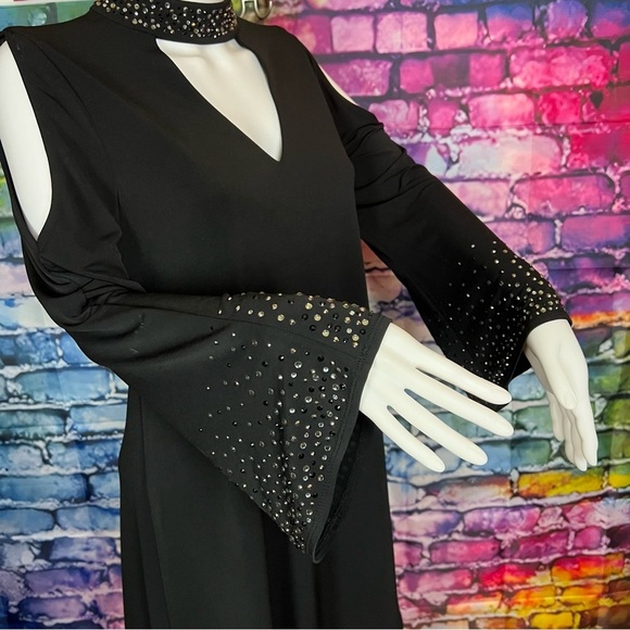 NWT Jessica Howard open V-neck A-line dress - Picture 10 of 11